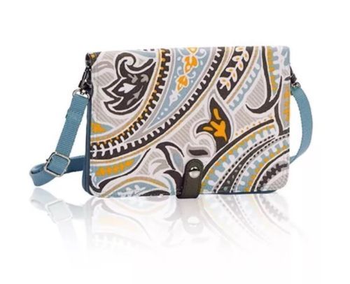 Pochette Thirty-One En Simili Cuir Rose Blush - Design Pebble Avec Chaîne, Idéale Pour Soirée