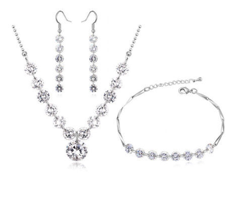 Cubic Zirconia Gemstone Costume Jewellery Sets