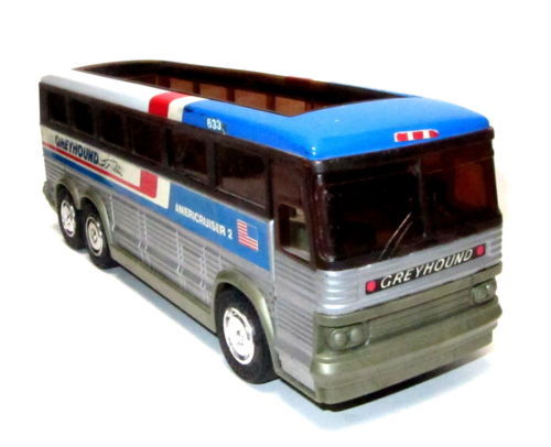 Greyhound Bus 1979 Americruiser Metal Toy L Corp. Japan Vintage