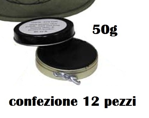 Set 12 Pezzi Lucido Per Scarpe Nero 50g Rinnova Lucida Calzature Uomo Donna moc