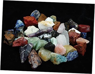 Rough Bulk Natural Stone Raw Gemstone Tumbling Cabbing Polishing 1 LB Assorted