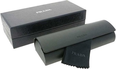 Pre-owned Prada Sunglasses Pr 10rs 1bo1a1 57mm Matte Black Frame With Gray Lenses