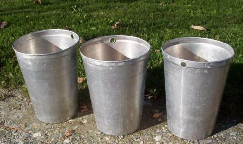 5 GREAT Aluminum Sap Buckets 2 GALLON SIZE Maple Syrup Bucket 