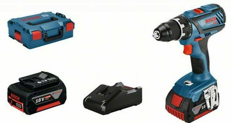 Bosch Professional Akku-Bohrschrauber GSR 18V-28, 2x4,0Ah Akkus (06019H410A)