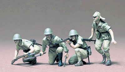 Tamiya Japanese Army Infantry WWII 135 Figure Set plastic model kit new 35090