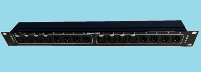 Mamba Custom 4 XLR F & 4 XLR M to DB25 x 2 1RU Patch Bay