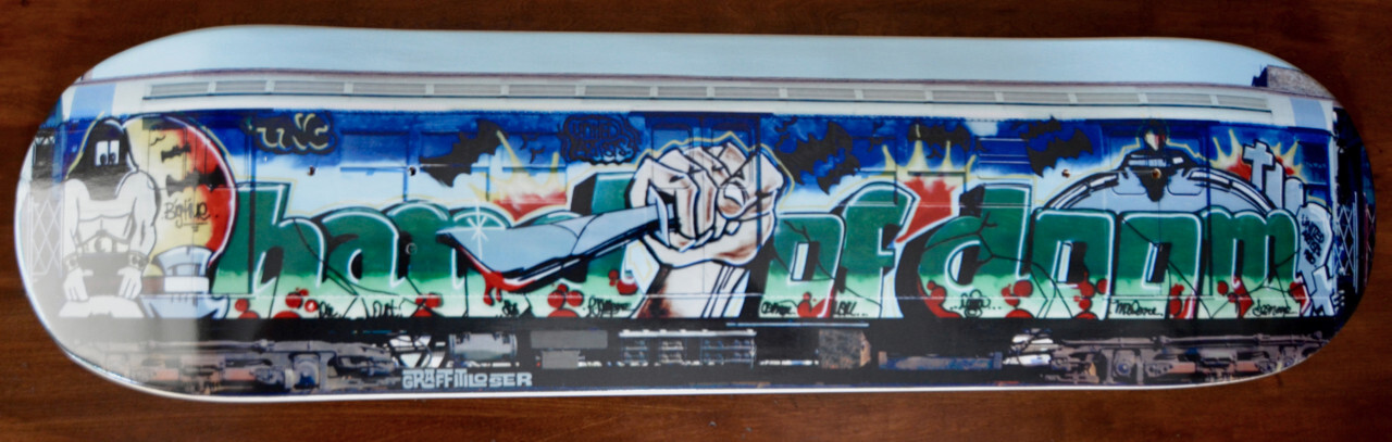 デザインペーパー Hidden wonderland48 SEEN UA skateboard deck HAND OF DOOM TRACY 168 STYLE WARS