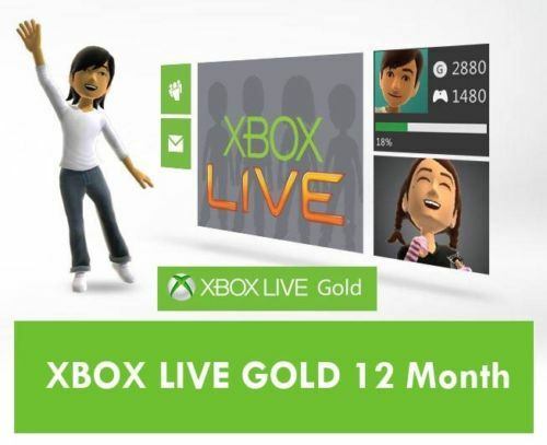 Microsoft Xbox LIVE 12 Month Gold Membership for Xbox 360 / XBOX ONE