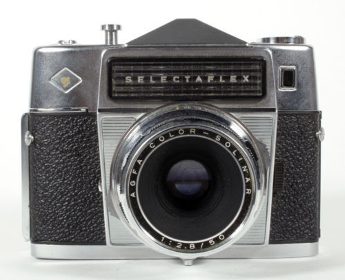 Vintage Agfa Agfaflex 35mm Film Camera W/Color-Solinar 50mm Vintage Agfa Agfaflex 35mm Film Camera W/Color-Solinar 50mm