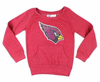 Outerstuff Флисовая толстовка с большими нашивками для девочек Arizona Cardinals NFL, красная