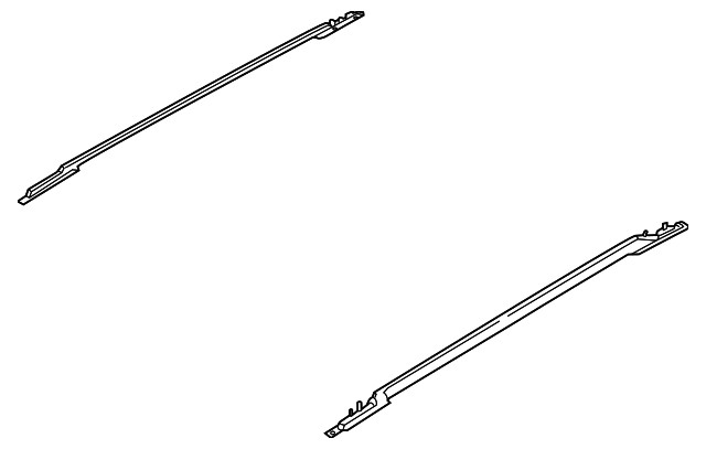 2018-2024 Ford Lincoln Roof Rail - Left Side