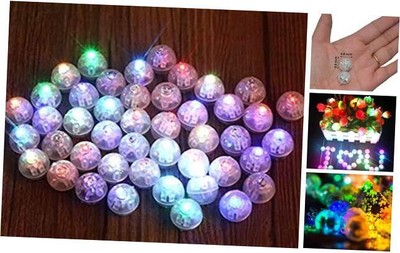  100pcs/lot 100 X Multicolor Round Led Flash Ball Lamp Balloon Light Long 
