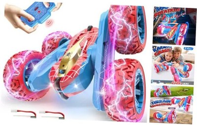 VRG Spider Remote Control Car, RC Cars for 3 4 5 6 7 Year Old Boys, 360 Red