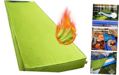  Self Inflating Sleeping Pad Thicker, Memory Foam Camping Matterss with Green