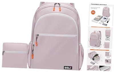 Foldable Hiking Backpack Ultra Lightweight Packable Small 20L Pink Purple