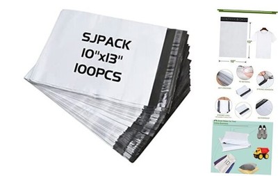 Poly Mailers 10x13-inch 2.5 Mil Poly Mailers Envelopes Bags With Self 100 Bags