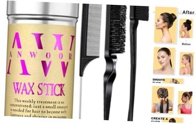 4Pcs Edge Brush Slick Back Hair Stick, Hair Wax Stick 4.58 Ounce (Pack of 1)