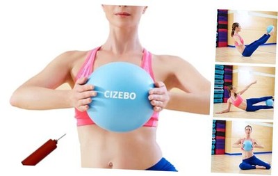 8 inch Exercise Ball, Easy to Inflate Pilates Ball Core Ball Physical blue