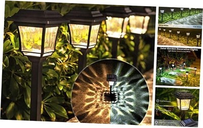 LeiDrail Solar Pathway Lights 8 Pack Solar Garden Lights with 2 Modes 