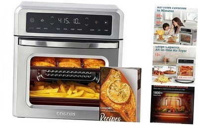  Air Fryer Toaster Oven, 13 Qt Fits 4 lbs Chicken, 11-in-1 Functions for Small 