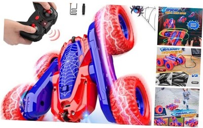 Spider Remote Control Car Gifts: RC Cars Kids Boys Outdoor Toys for 4 5 6 7 Red