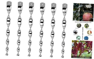  Woodpecker Bird Scare Devices，Reflective Scare Rods Control Device to 6PCS
