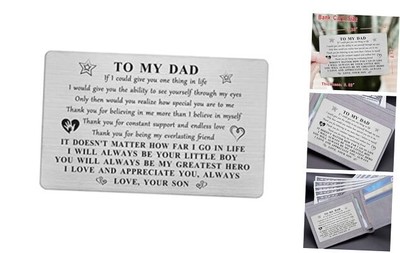  Dad Gifts from Son, Unique Daddy Birthday Card from Son, Long Dad from Son