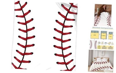 Blanket Gifts,Fannel Fleece Super Soft Throw 40 x 50 Inch for Kid Baseball