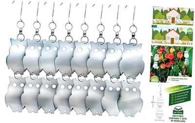  Reflective Bird Repellent Scare Owl - Attractive Decoy Will Keep Woodpecker & 