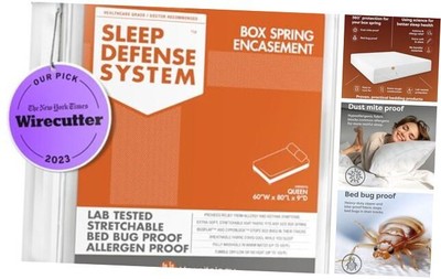  Box Spring Encasement - Zippered 9'' - 11'' Depth Box Springs Queen 9'' Standard