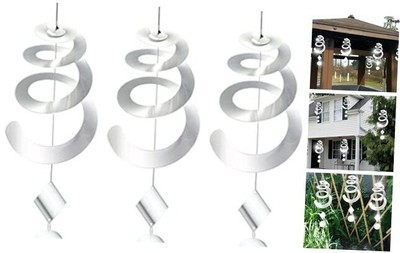 Bird Spiral Spinner Reflectors with Reflective Scare Discs - Decorative Bird 