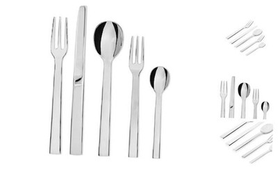  Pcs.Cutlery Santiago 5 Piece Cutlery Set, Silver 