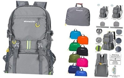  20/35L Lightweight Hiking Backpack, Ultralight Water Resistant 20L Grey