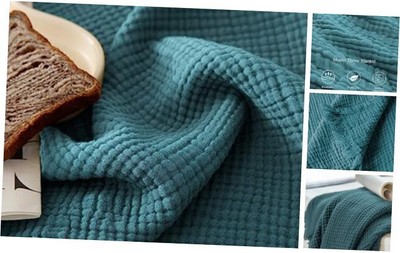 Boho Throw Blanket for Couch, Soft Cozy 100% Queen (90'' x 90'') Peacock Blue
