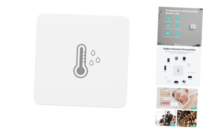  Zigbee Temperature and Humidity Sensor Lite,Smart Thermometer and Hygrometer, 