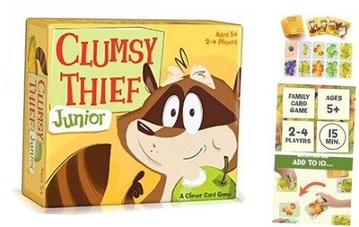Clumsy Thief Junior Math Card Game Learning Game for Kids Ages 5 Adding to 10