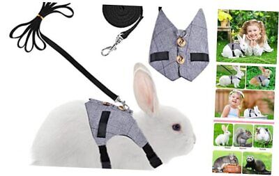 Rabbit Vest Harness and Leash Set, Adjustable Formal Suit Style for Medium