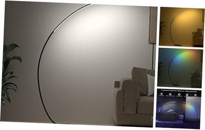  RGBW Modern 69.99 inch Arched Standing Reading Floor Lamp with Remote  CCT+RGB