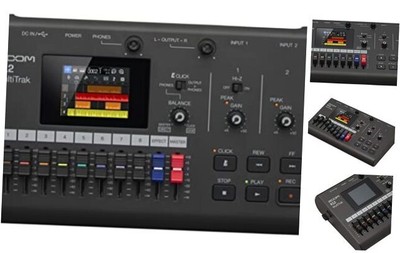  R12 Multi Track Portable Recorder, with Touchscreen, Onboard Editing, 8 
