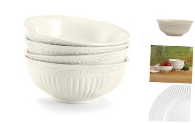  DD900-410 Italian Countryside Fruit Solid Serving Pieces Set of 4 Fruit Bowls