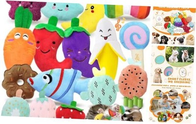 Charming Chorus-20 Pack Squeaky Dog Toys Set, Plush Charming Squeaky Dog Toys