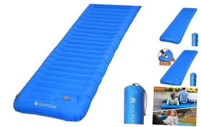 Self Inflating Camping Sleeping Mat, Widen & Thicken Camping Pad with Blue