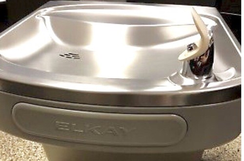 Elkay EZS8L Water Fountain Barrier Free Front/side Light Gray Granite