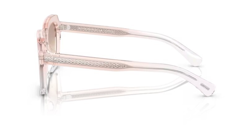 Pre-owned Oliver Peoples 0ov5526su Kienna 1769k3 Lightsilk/crystal 51mm Women's Sunglasses In Soft Tan Gradient Mirror