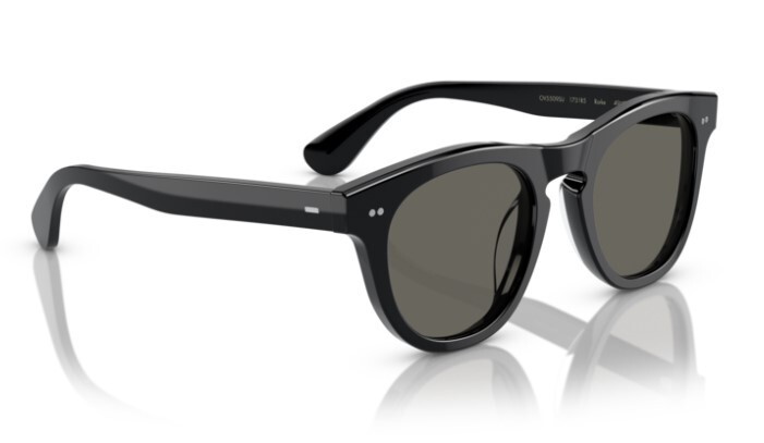 Pre-owned Oliver Peoples 0ov5509su Rorke 1731r5 Black/carbon Grey 47mm Round Sunglasses In Gray