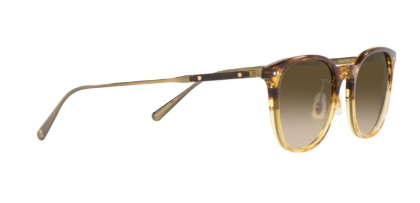 Pre-owned Oliver Peoples 0ov5482s Gerardo 170385 Brown/chrome Olive Men's Sunglasses In Green
