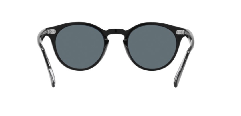Pre-owned Oliver Peoples 0ov5459su Romare Sun 14923r Black/blue 48mm Men's Sunglasses