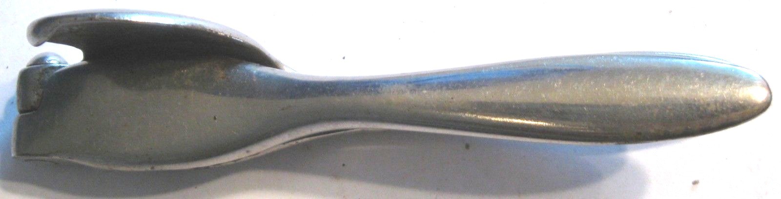 VINTAGE NUTCRACKER NICKEL PLATED CAST IRON HARPER SUPPLY COMPANY MADE IN U.S.A.