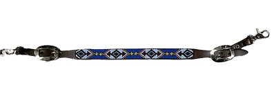 Cashel Blue/Lime Beaded Browband or One Ear Headstall or Breast Collar or Wither