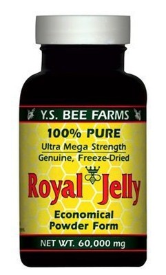 YS Eco Bee Farms 100% Чистое лиофилизированное свежее маточное молочко - 60 000 мг 2,0 унции